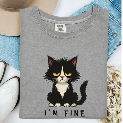 I’m Fine Cat Shirt V5