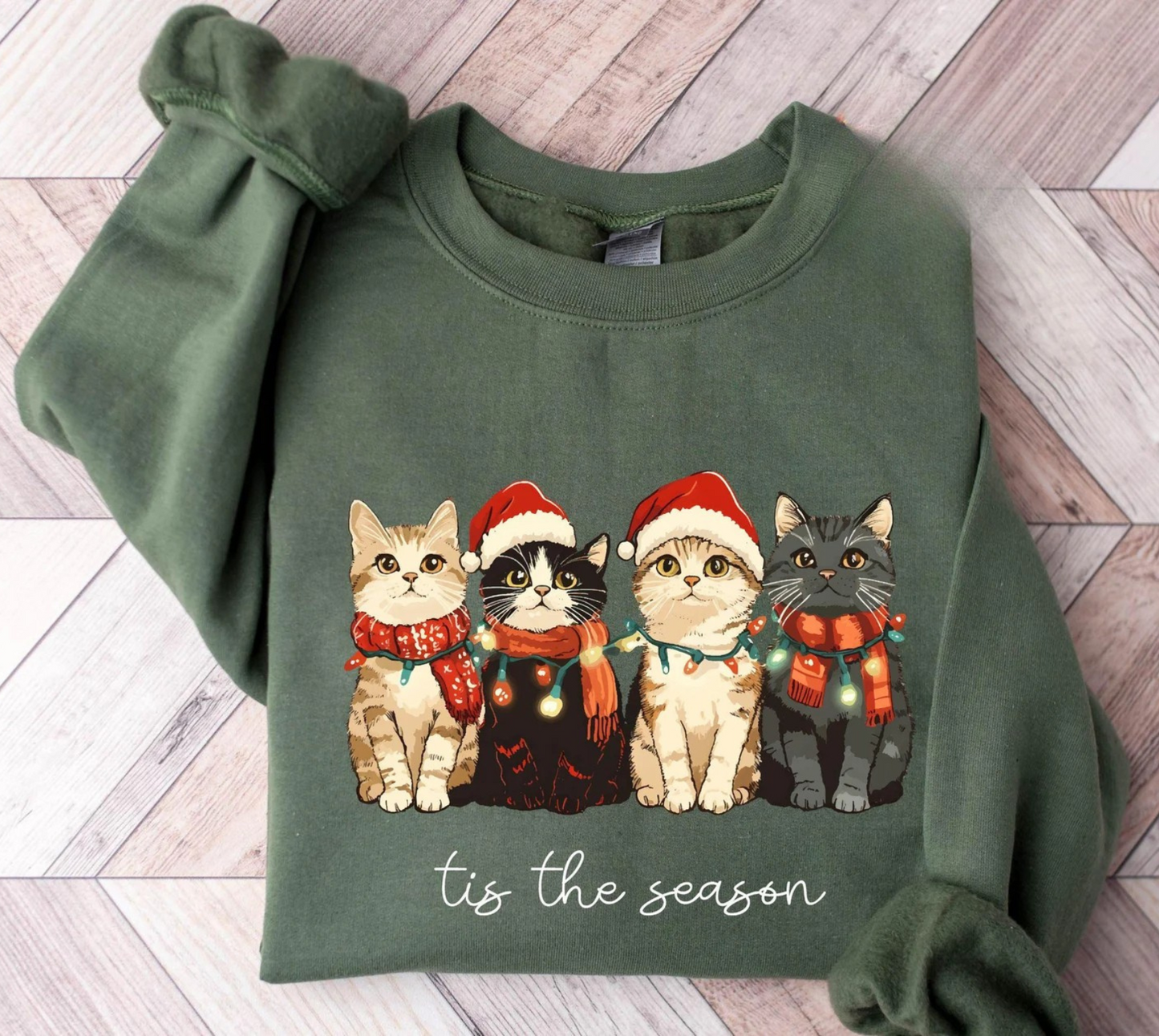 Cat Christmas SweatshIrt V4
