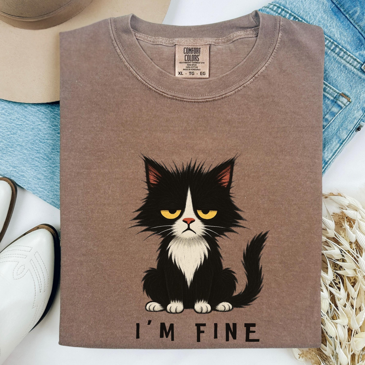 I’m Fine Cat Shirt V5