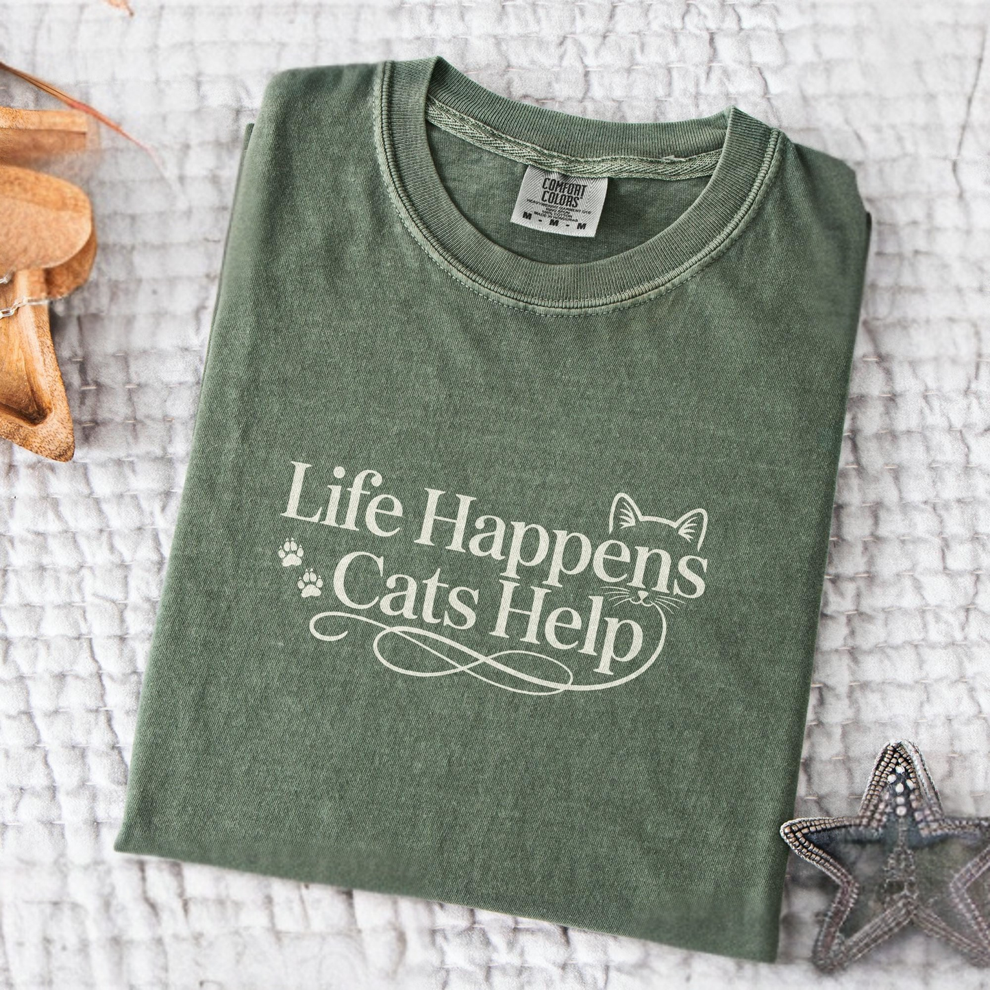 Life Happens Cats Tee