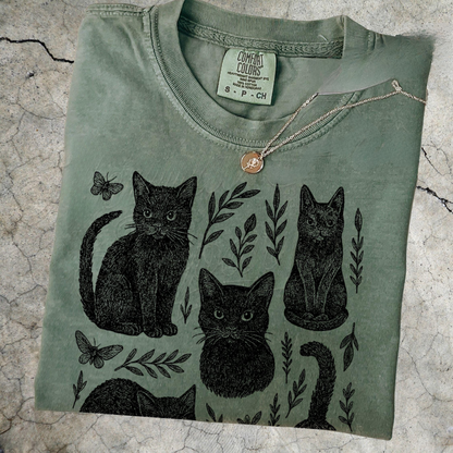 Vintage Black Cats Shirt