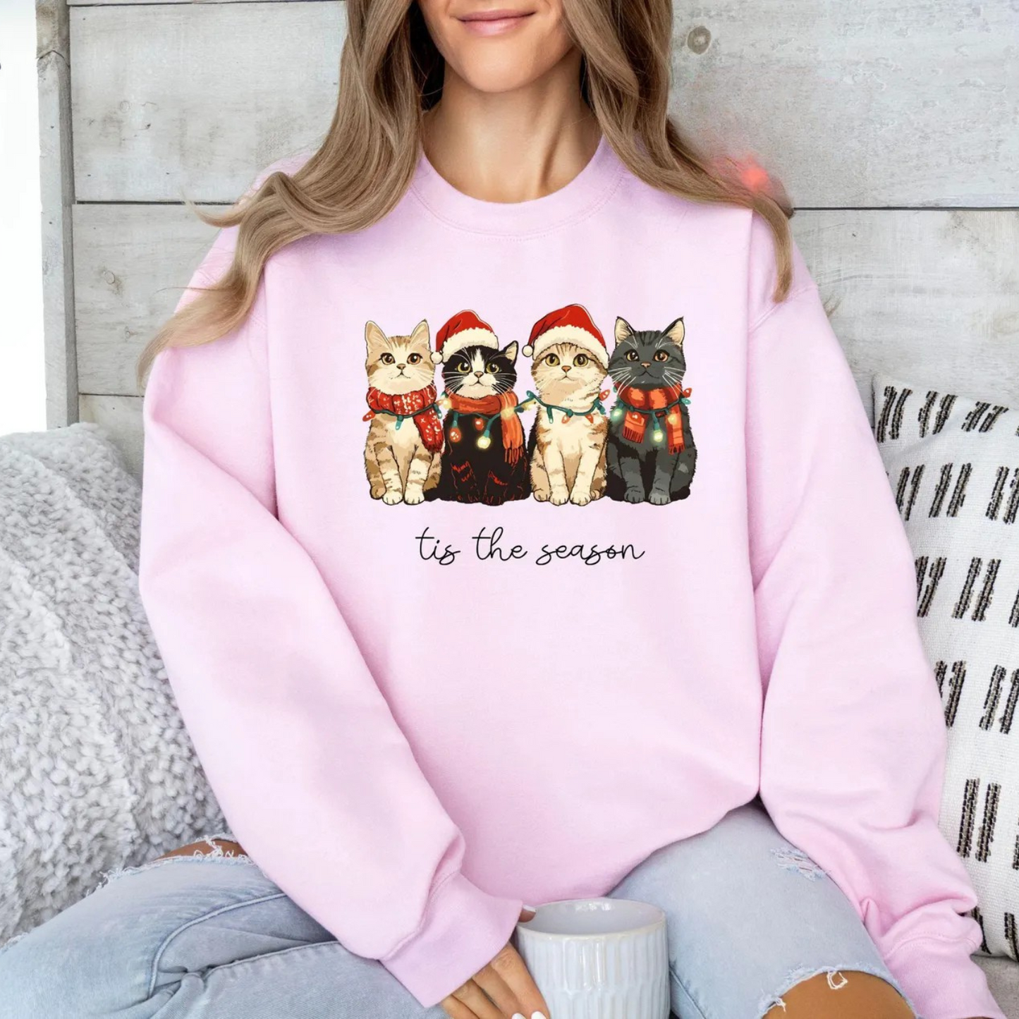 Cat Christmas SweatshIrt V4
