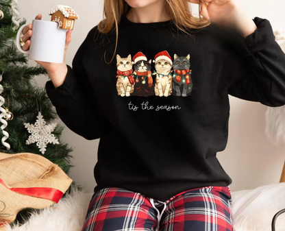 Cat Christmas SweatshIrt V4