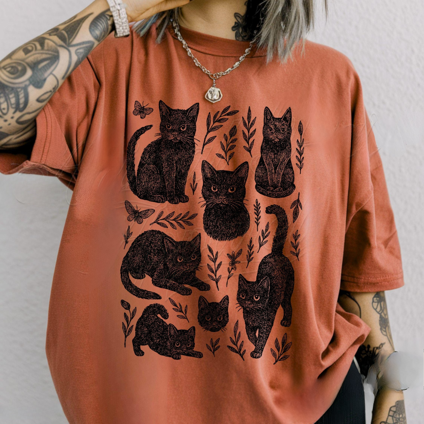 Vintage Black Cats Shirt