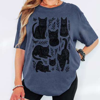 Vintage Black Cats Shirt