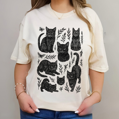 Vintage Black Cats Shirt