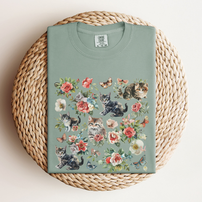 Cat Flower Tee