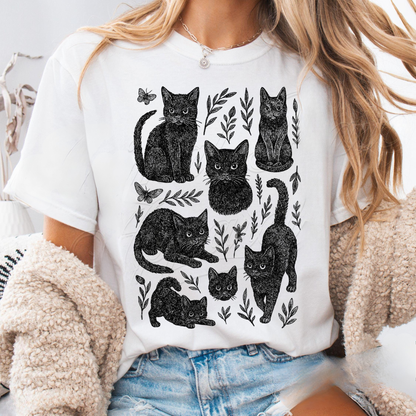 Vintage Black Cats Shirt