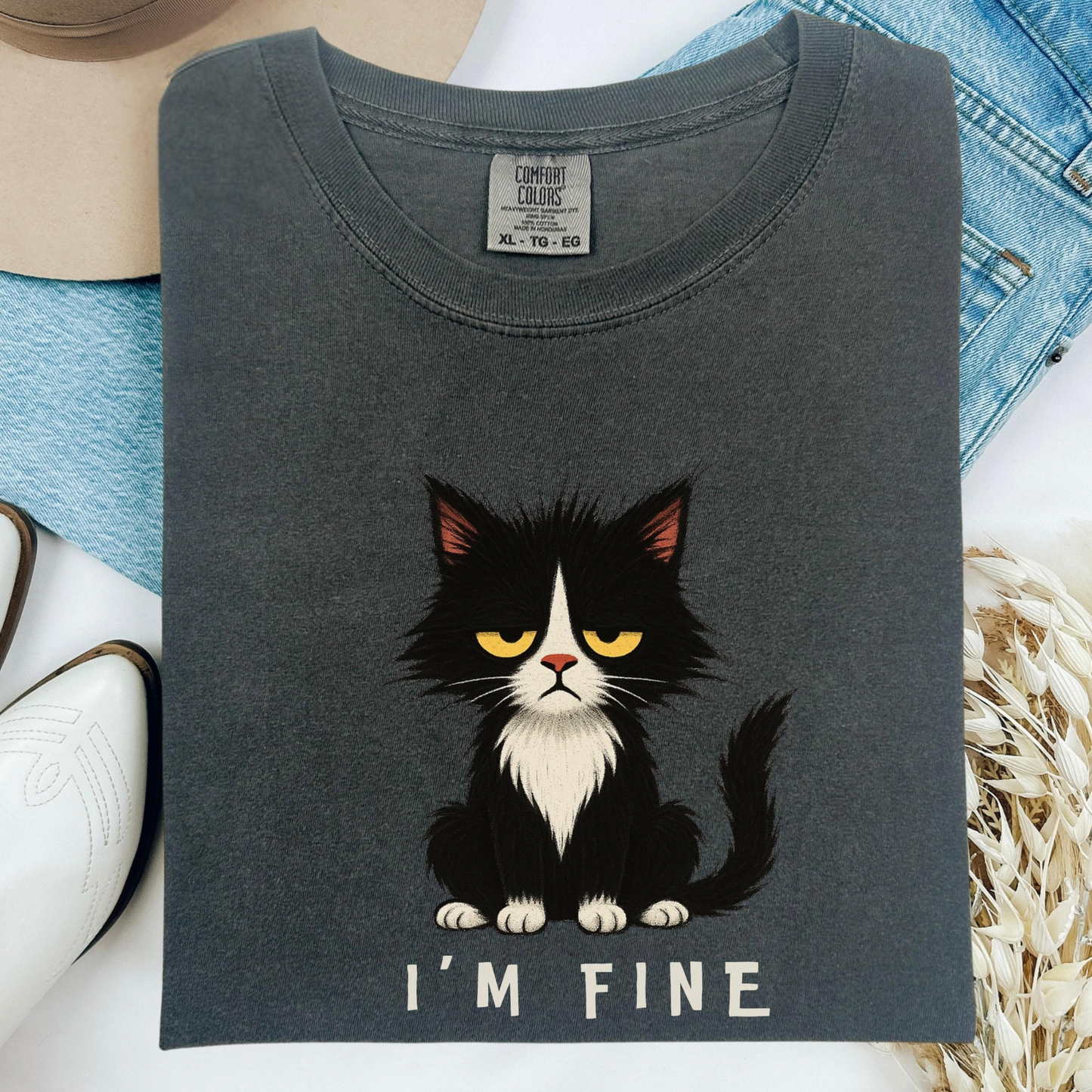 I’m Fine Cat Shirt V5