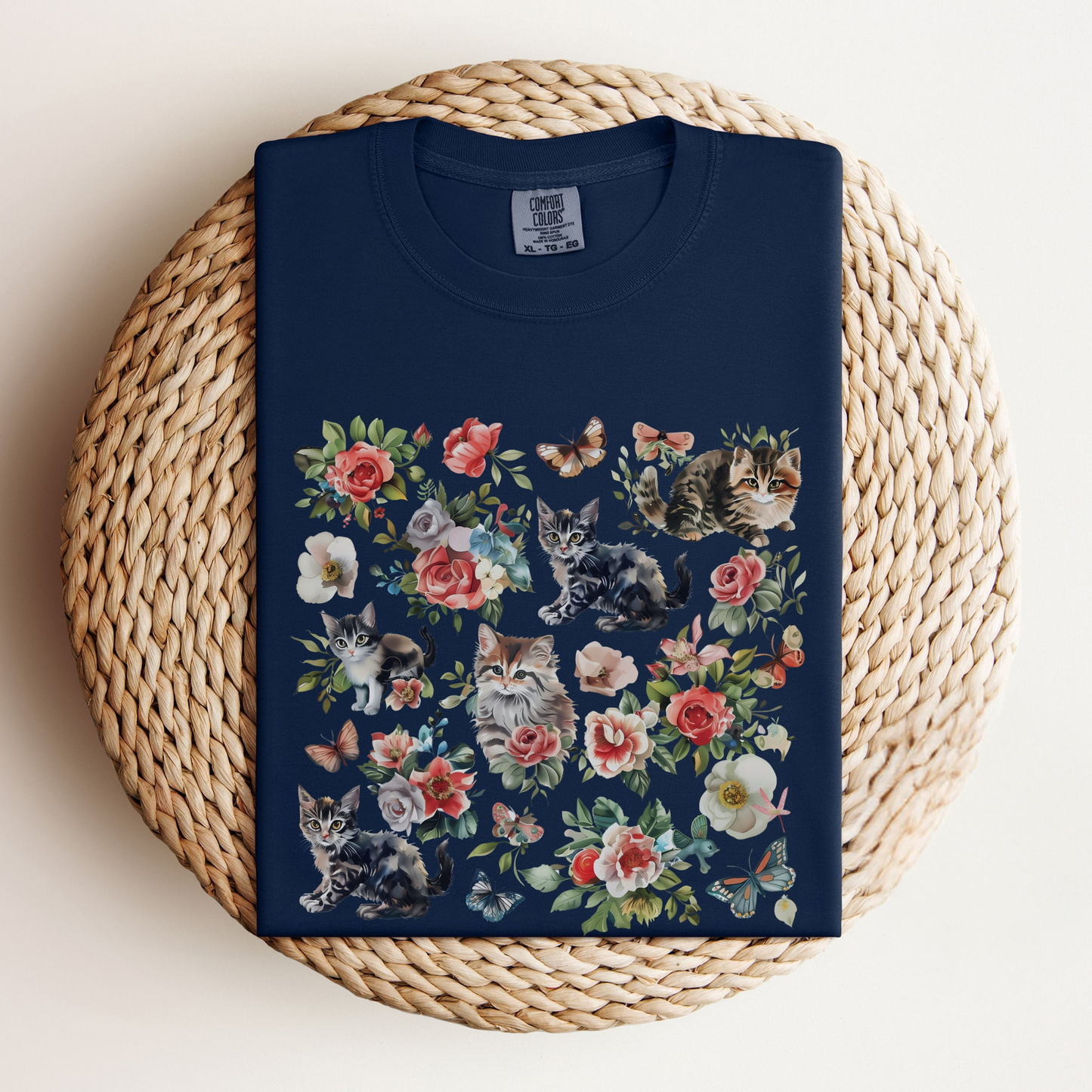 Cat Flower Tee