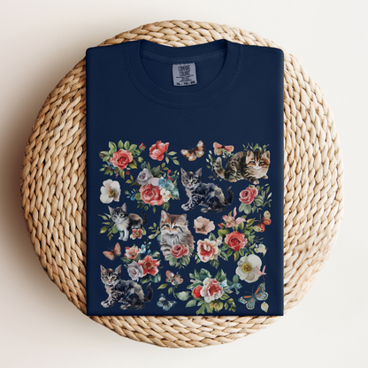 Cat Flower Tee