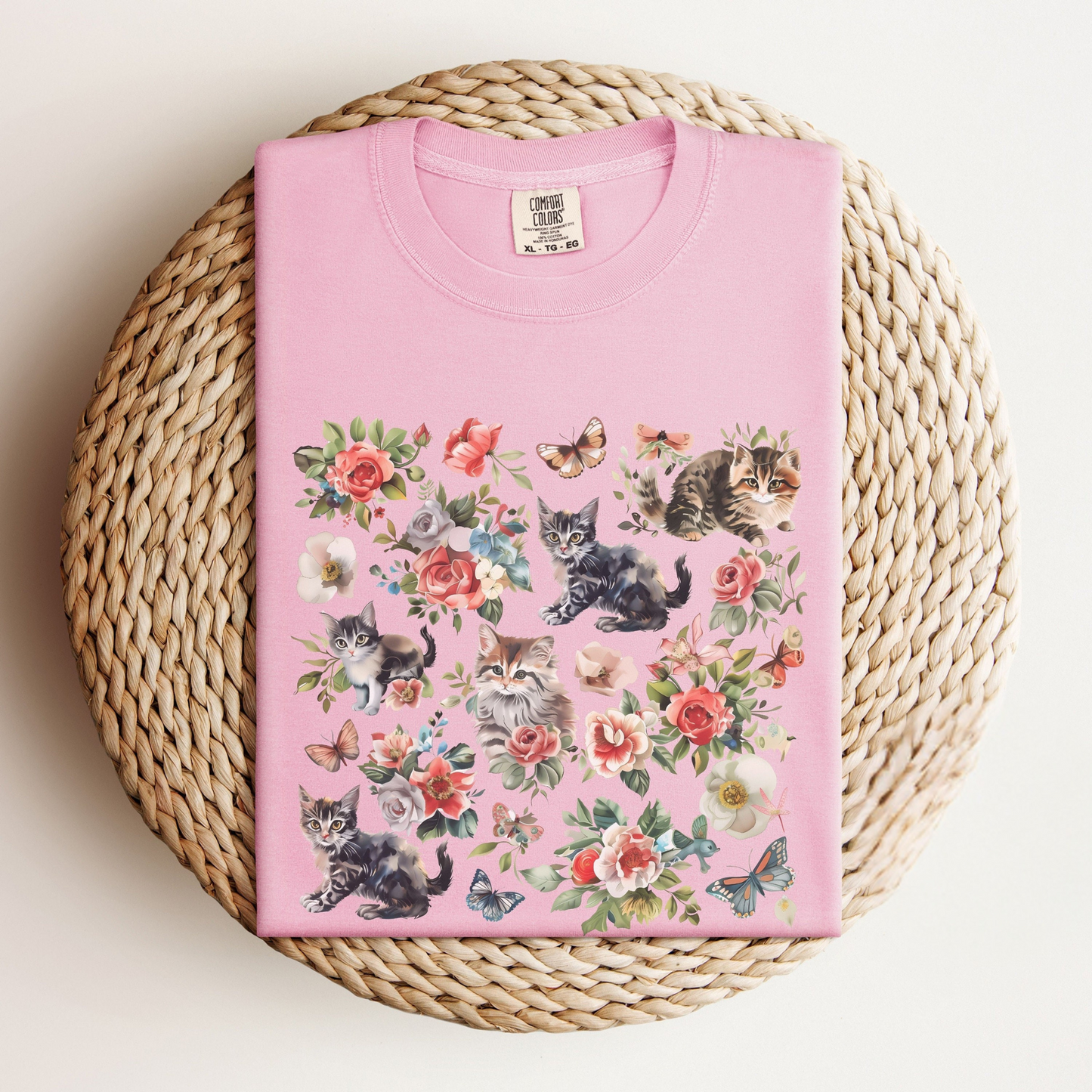 Cat Flower Tee