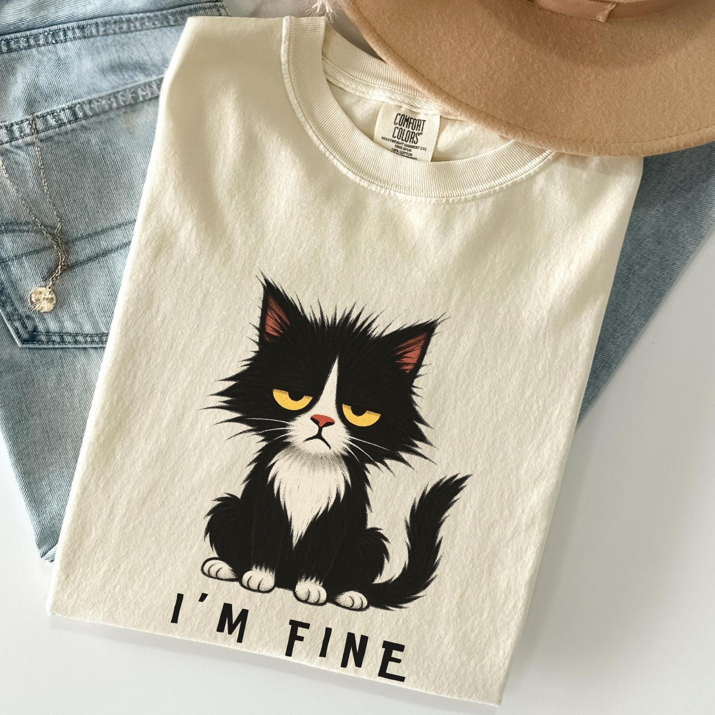 I’m Fine Cat Shirt V5