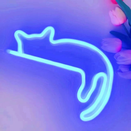 Cat LED Light Sign V2