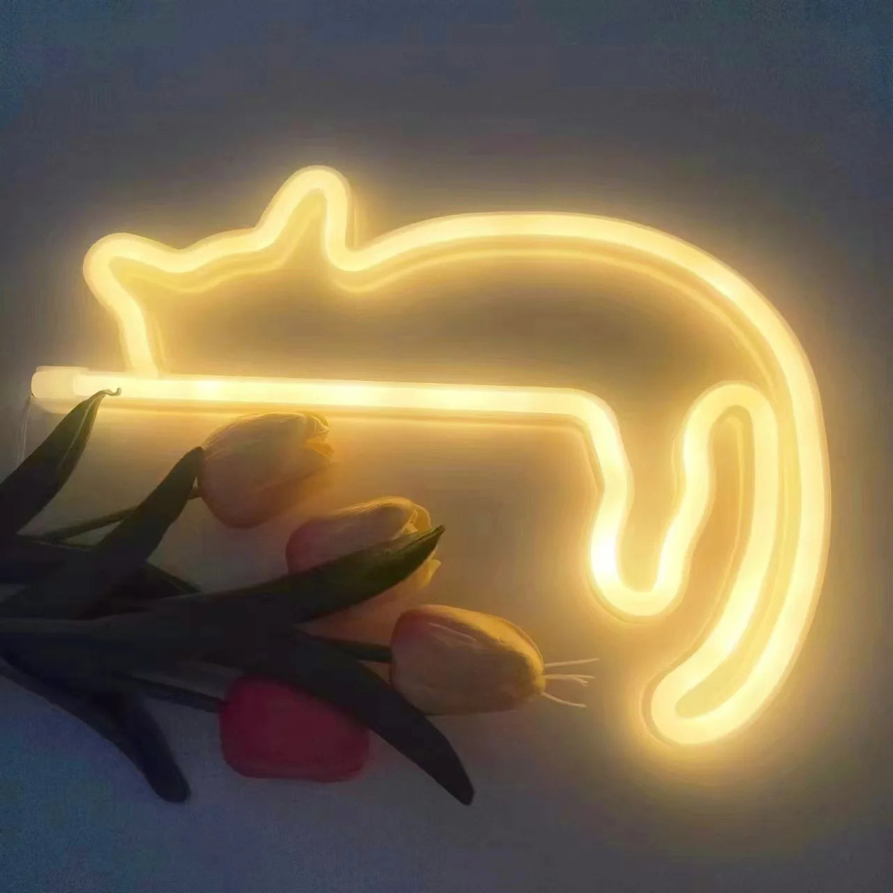 Cat LED Light Sign