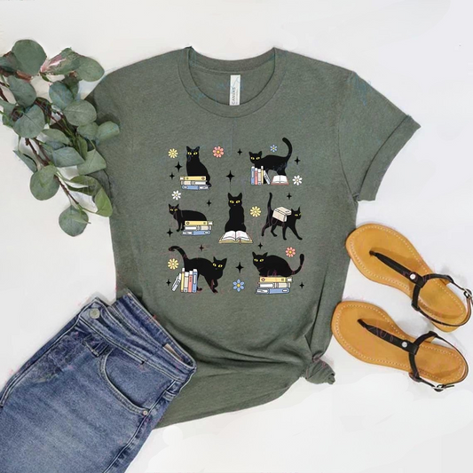Cat's Books Tee