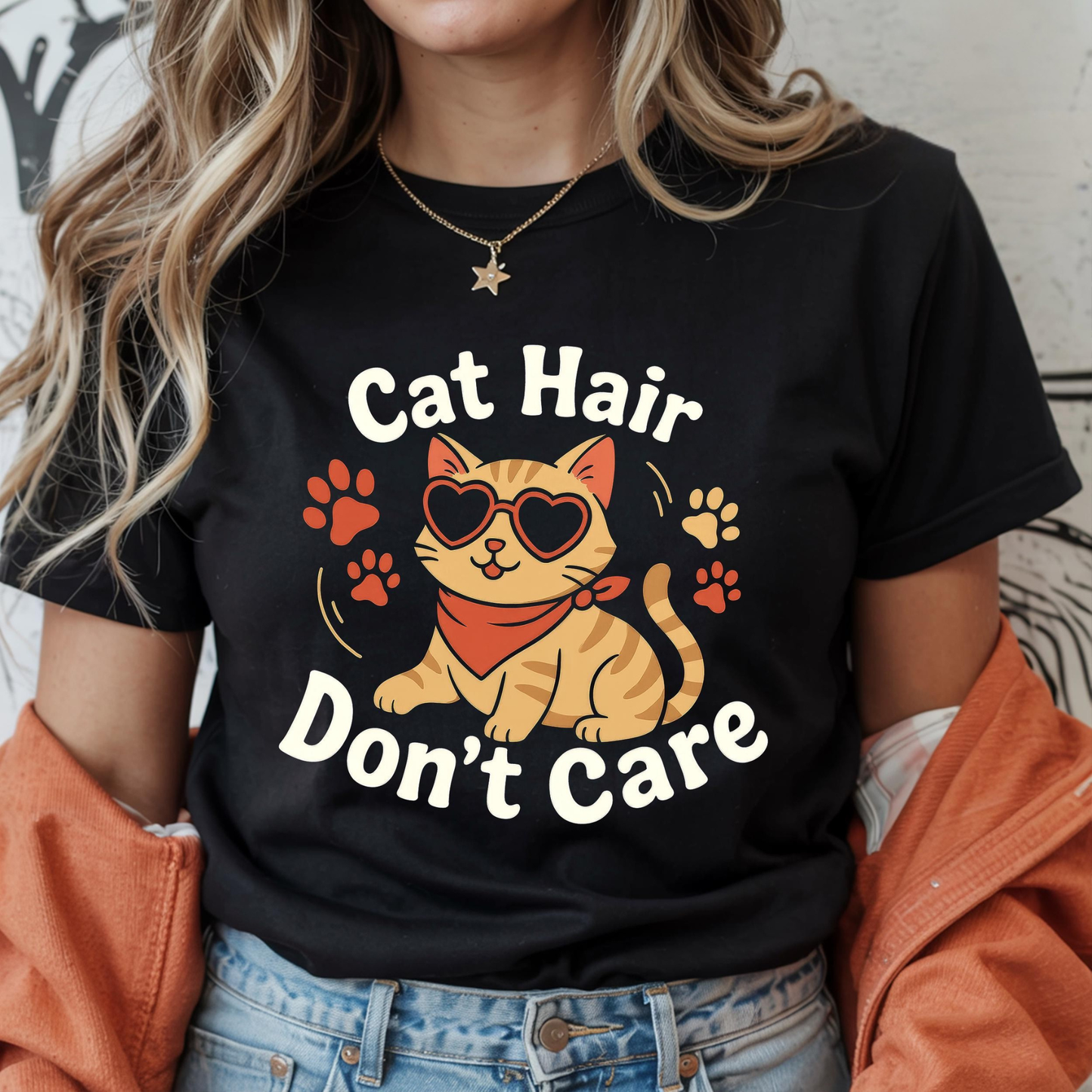 Cat Hair Don't Care T-Shirt