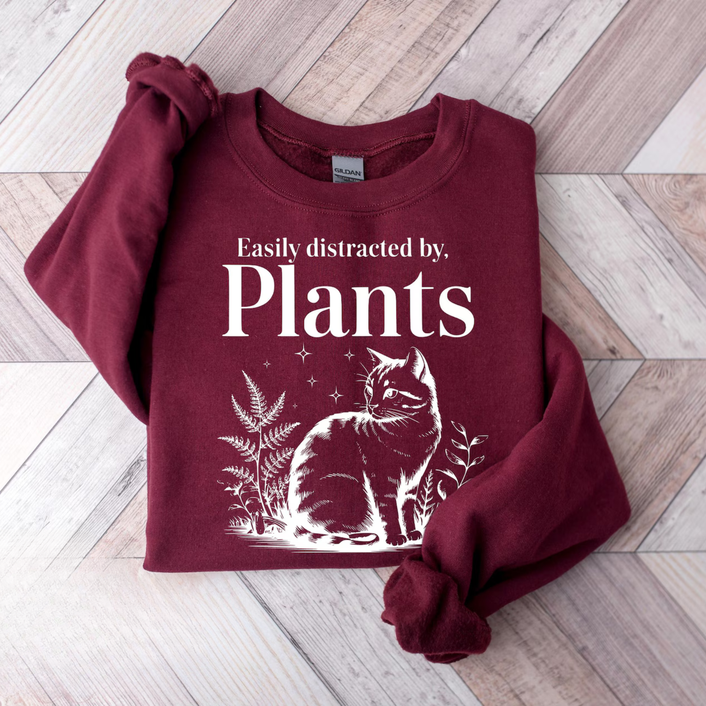 Easily Distracted By Plants Sweater