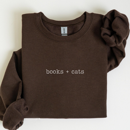 Books + Cats Sweater