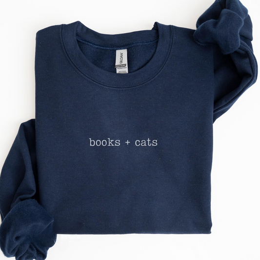 Books + Cats Sweater