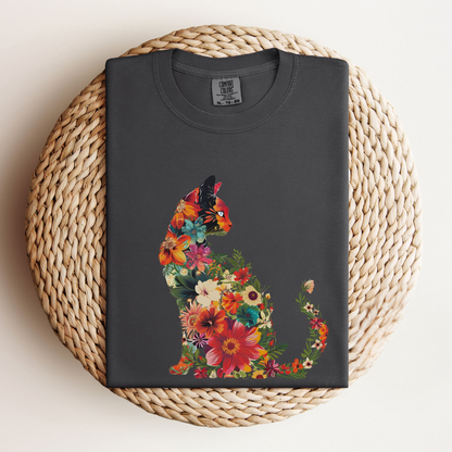 Floral Cat Tee V6