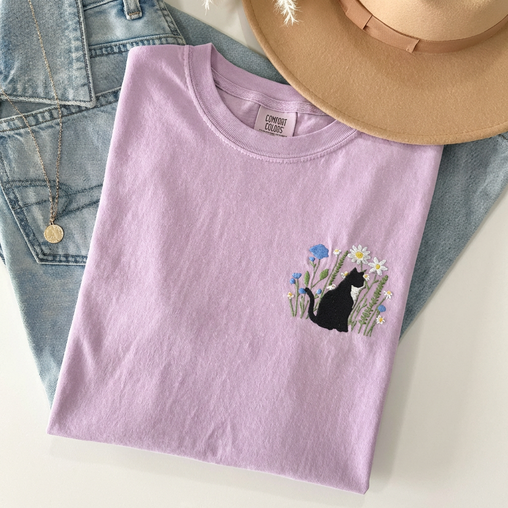 Flower Cat Tee V2