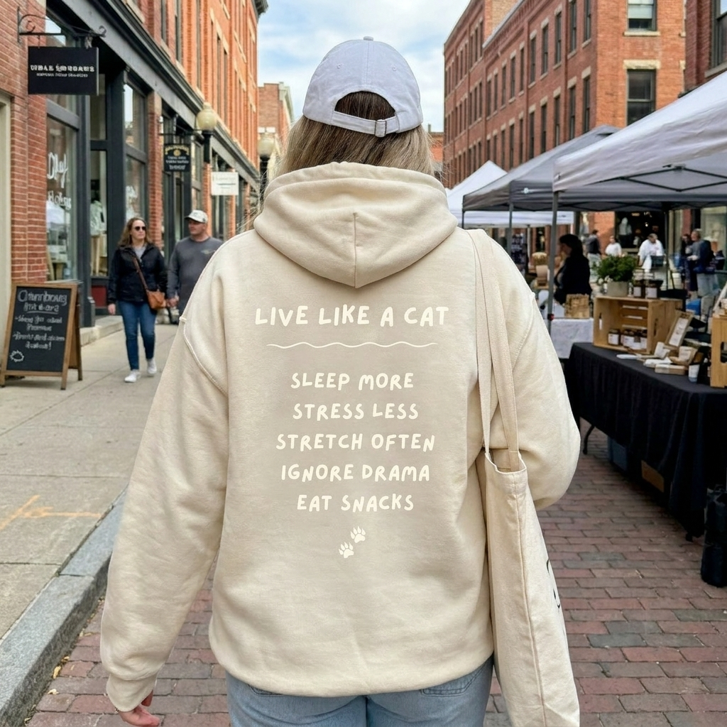 Live Like a Cat Hoodie
