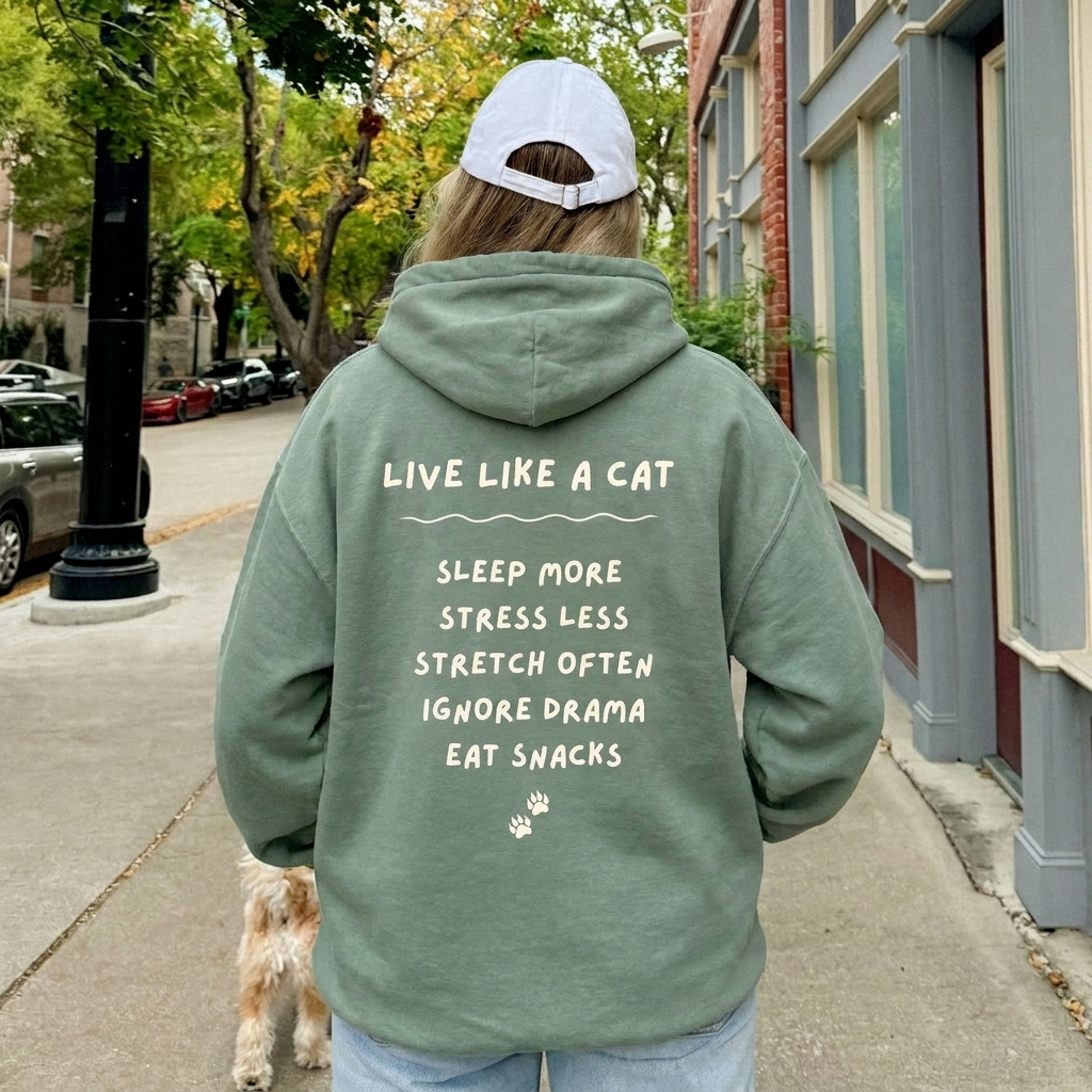 Live Like a Cat Hoodie