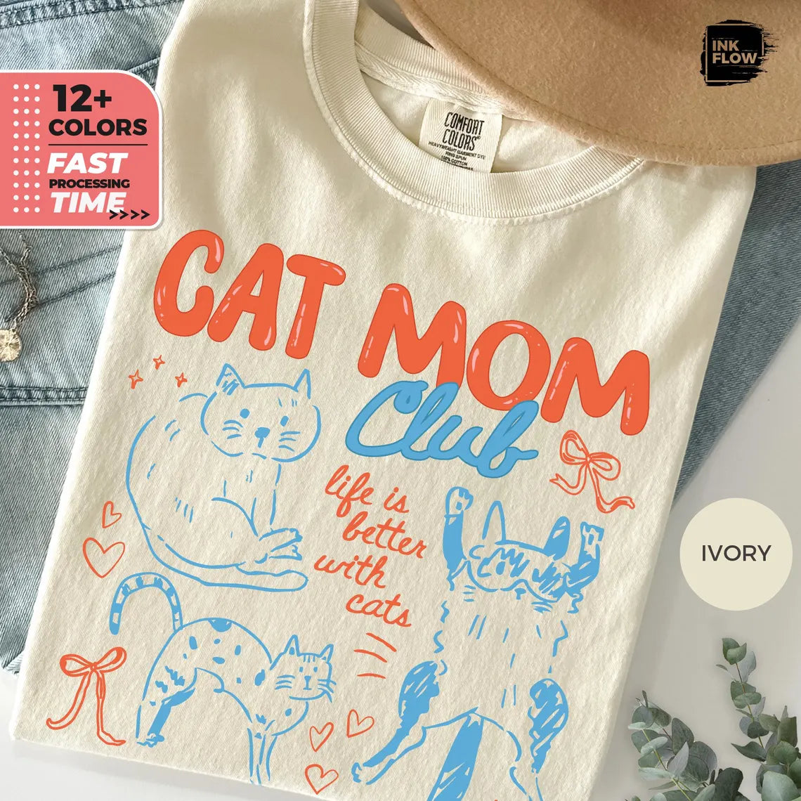 Our Cat Mom Club Tee V2
