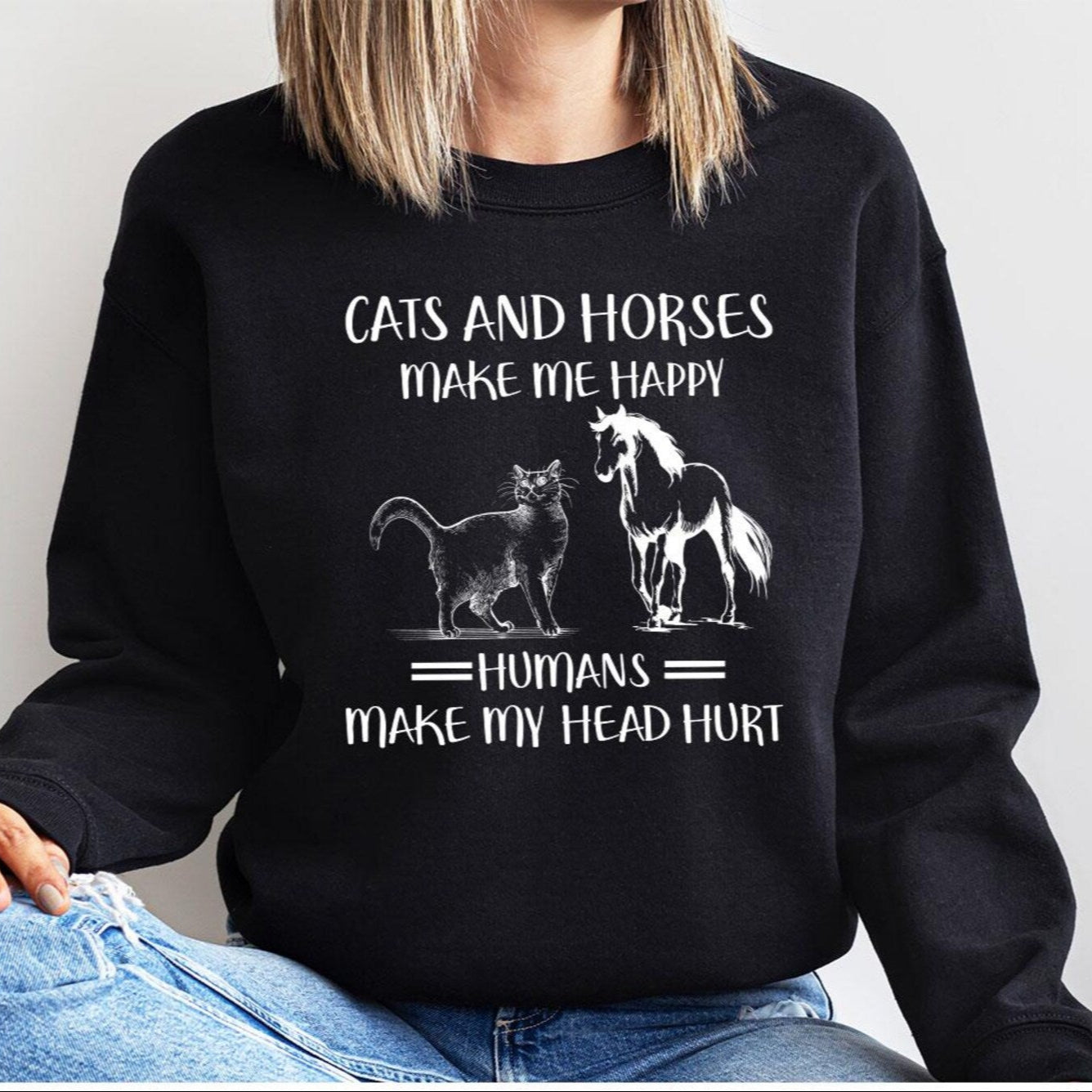 Cats & Horses Sweater