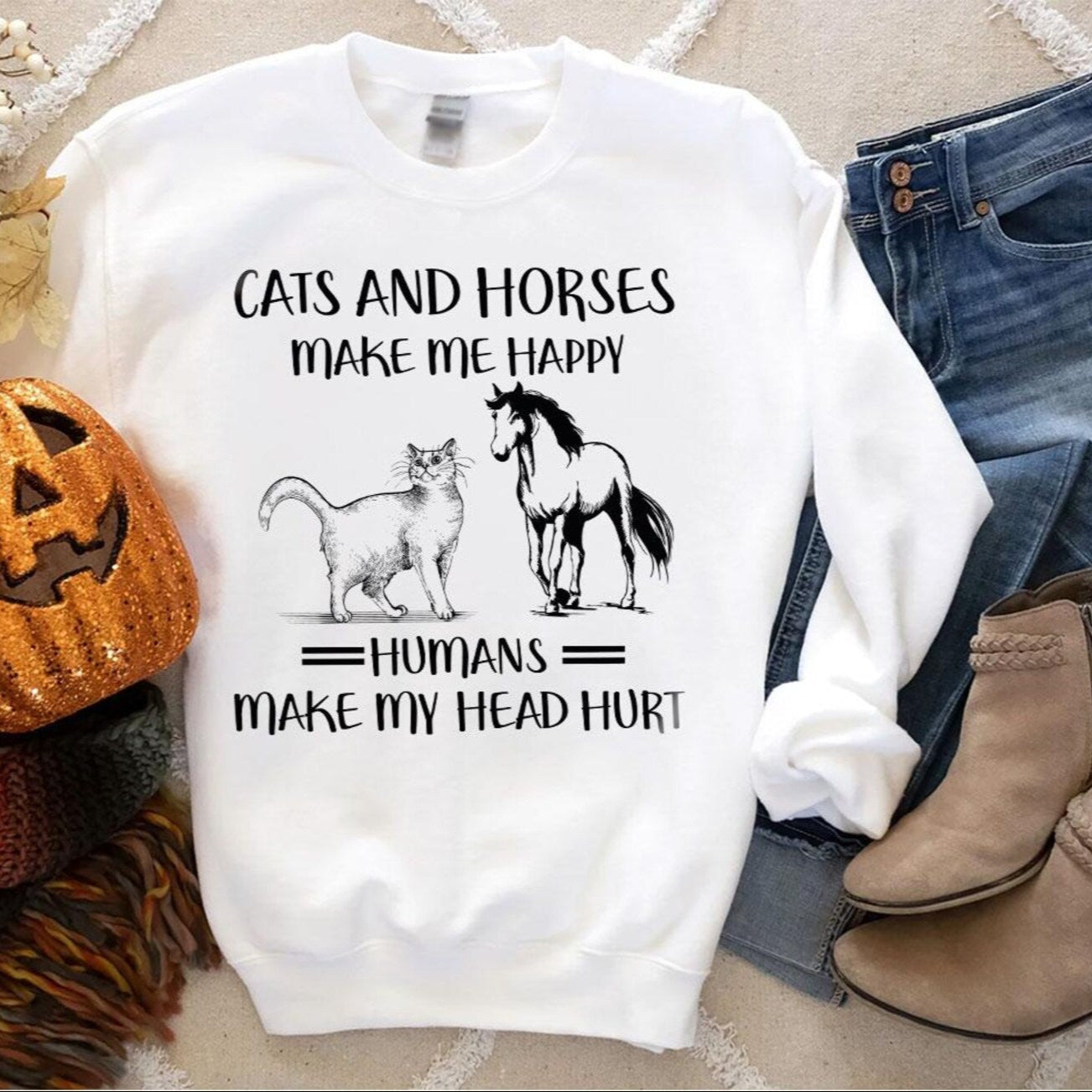 Cats & Horses Sweater