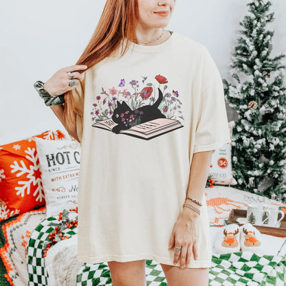Cat Book Tee V8
