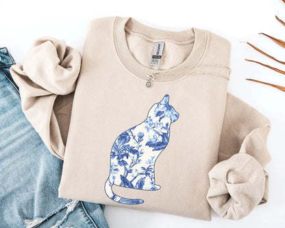 Floral Cat Sweater