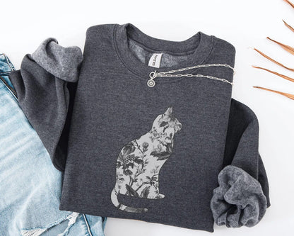 Floral Cat Sweater