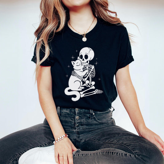 Cat Skeleton Tee
