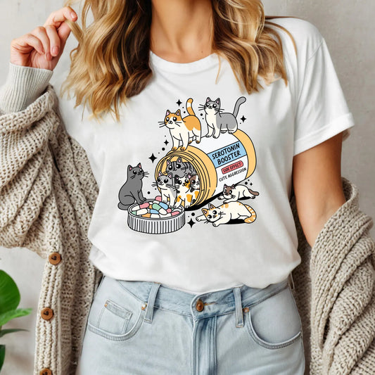 Cat Serotonin Tee
