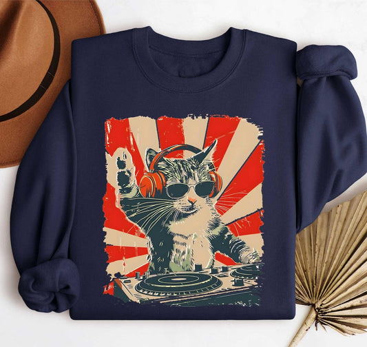 DJ Cat Sweater