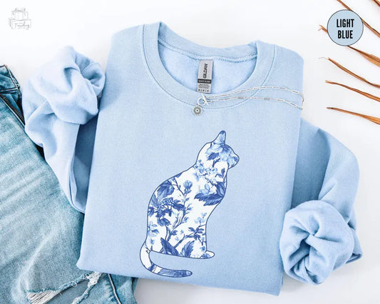 Floral Cat Sweater