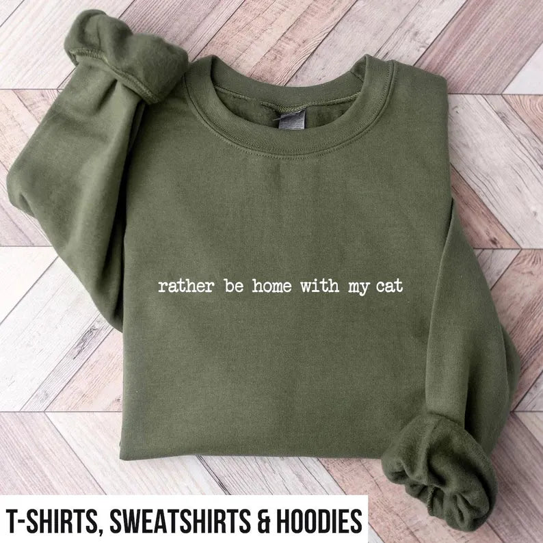 Rather Be Home Cat Sweater
