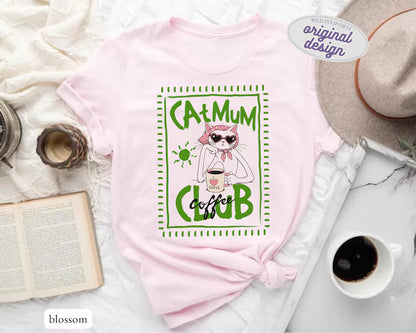Cat Mum Coffee Club T-Shirt