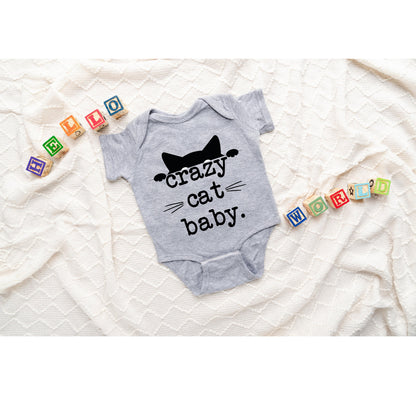 Crazy Cat Baby Onesie