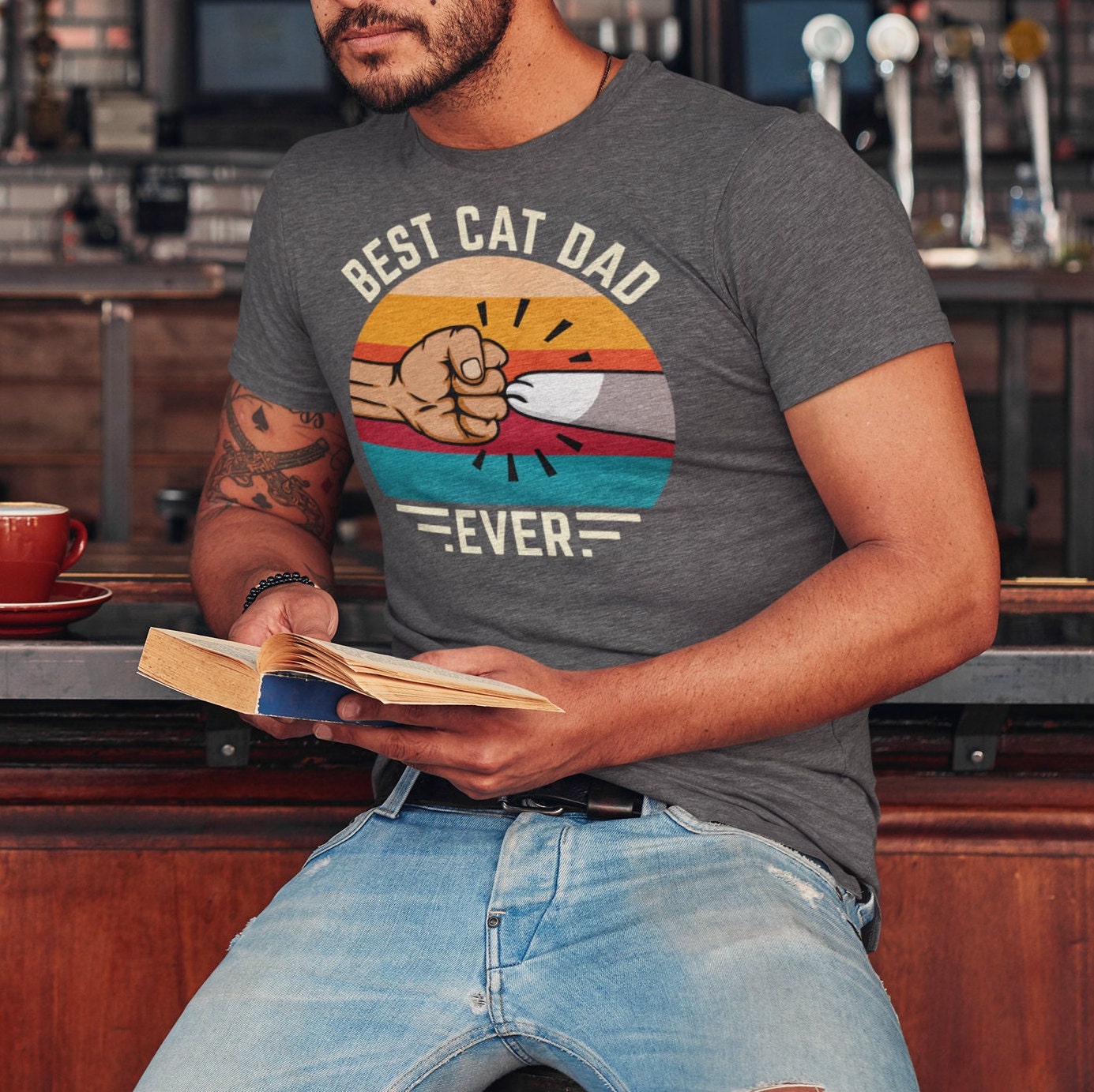 The Best Cat Dad Tee 2