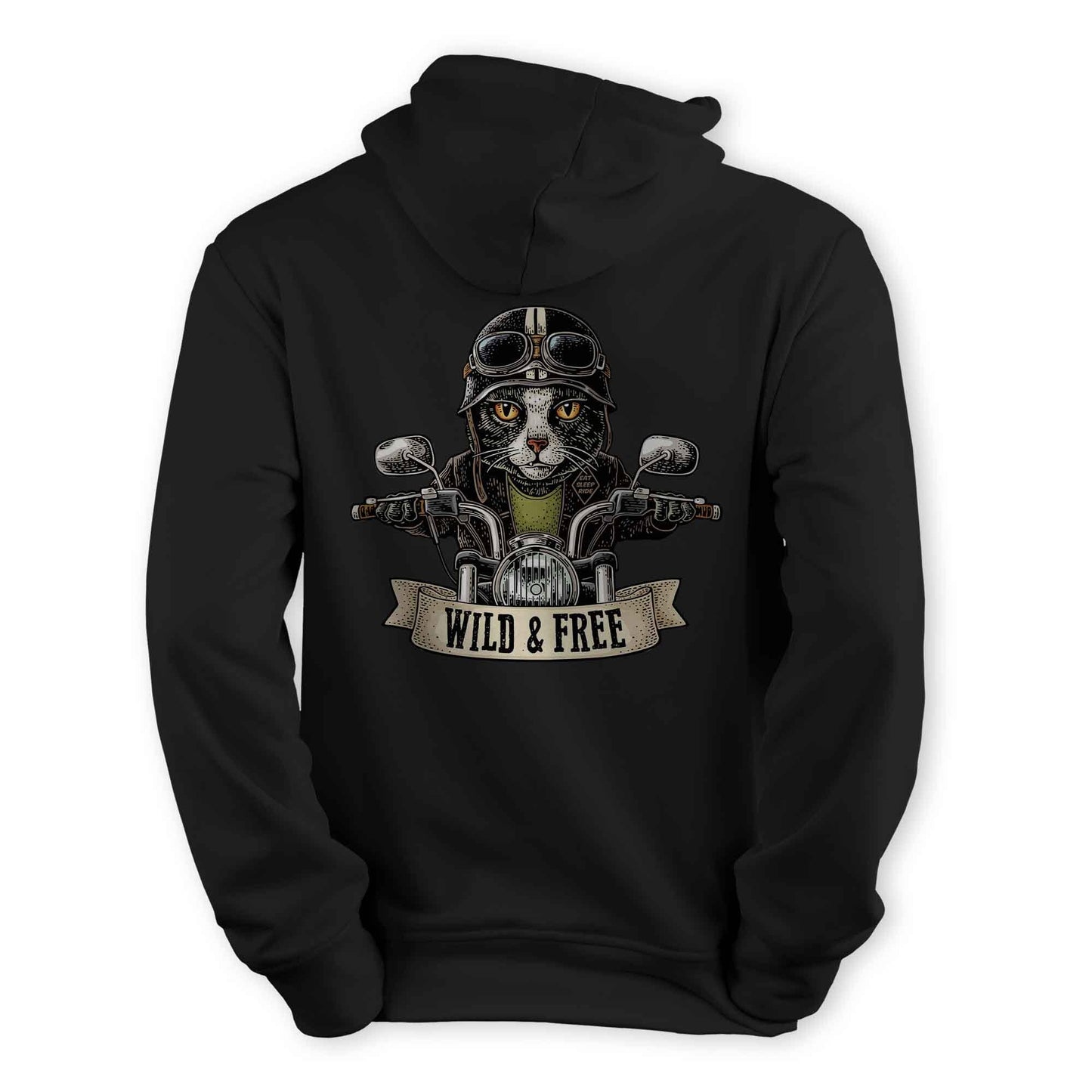 Biker Cat Hoodie V2