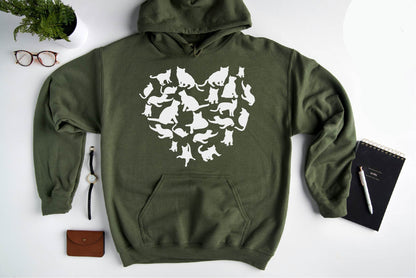 Cat Heart Sweatshirt V2