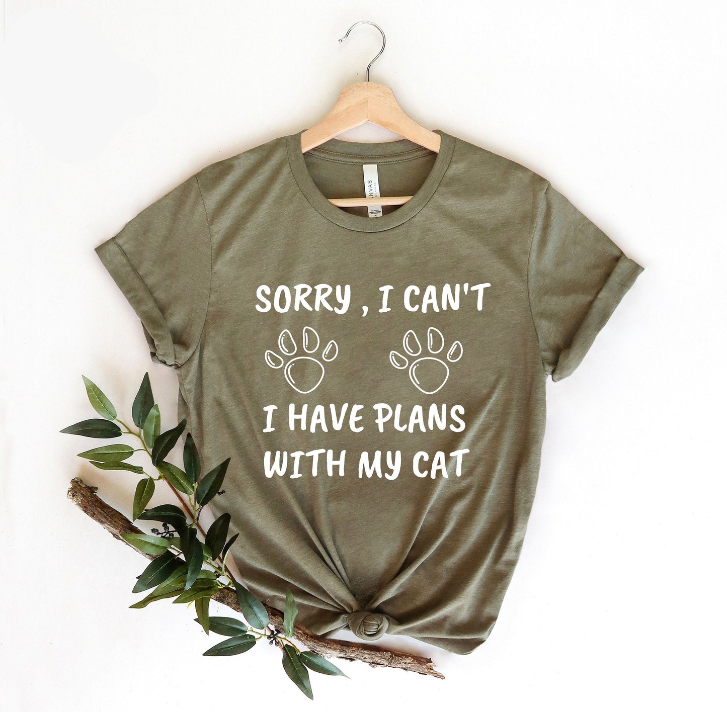 Plans With My Cat Tee V4