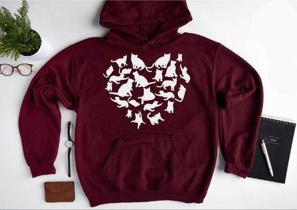 Cat Heart Sweatshirt V2