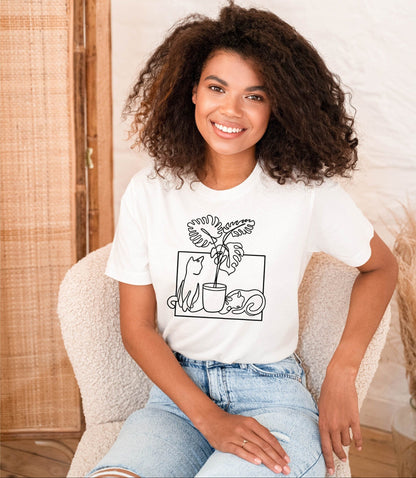 Cat Plant Tee V2