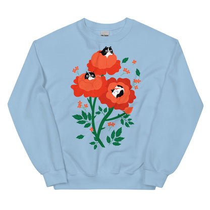 Cat Flower Sweater New