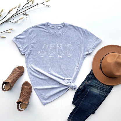 Un Deux Trois Cat Tee V13