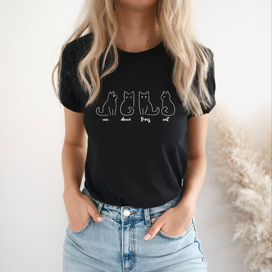 Un Deux Trois Cat Tee V13